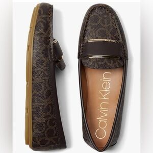 Calvin Klein Monogram Brown Loafers